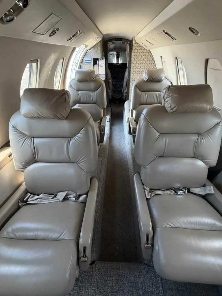 Passenger cabin view of the 1995 Cessna Citation VI