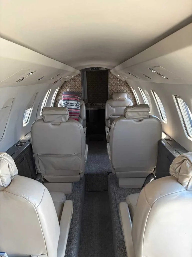 Passenger cabin view of the 1995 Cessna Citation VI