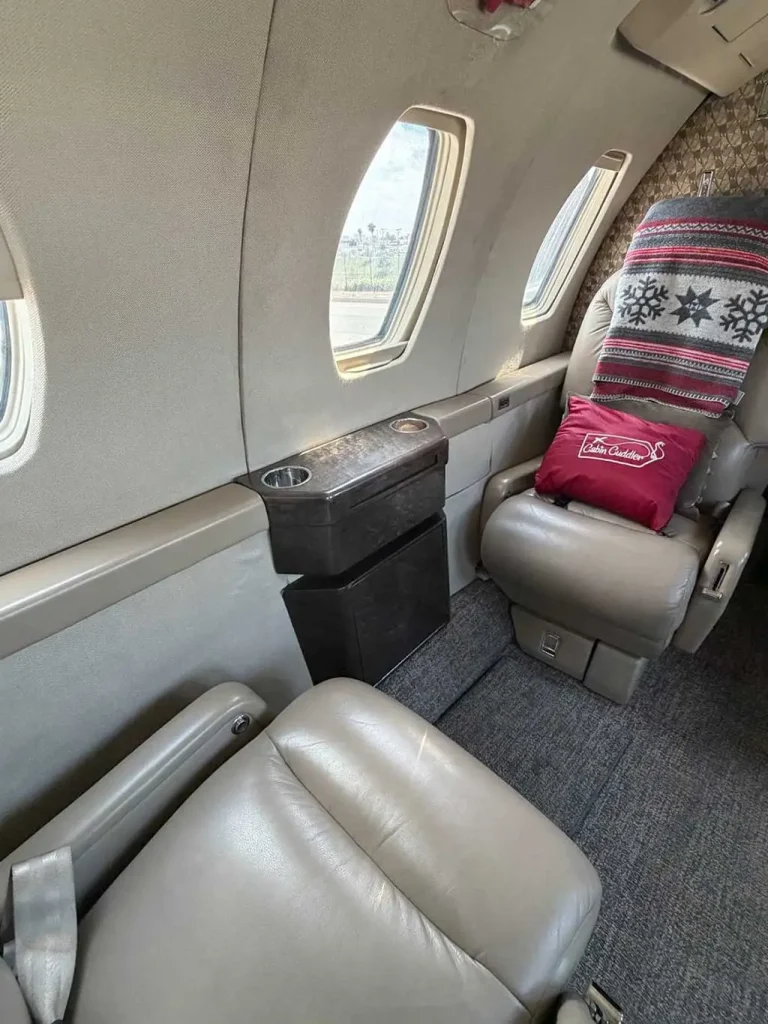 Passenger cabin view of the 1995 Cessna Citation VI