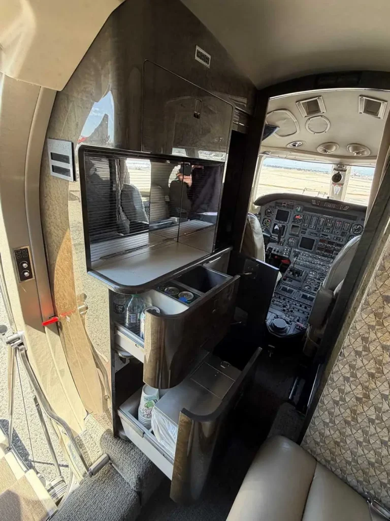 Passenger cabin view of the 1995 Cessna Citation VI