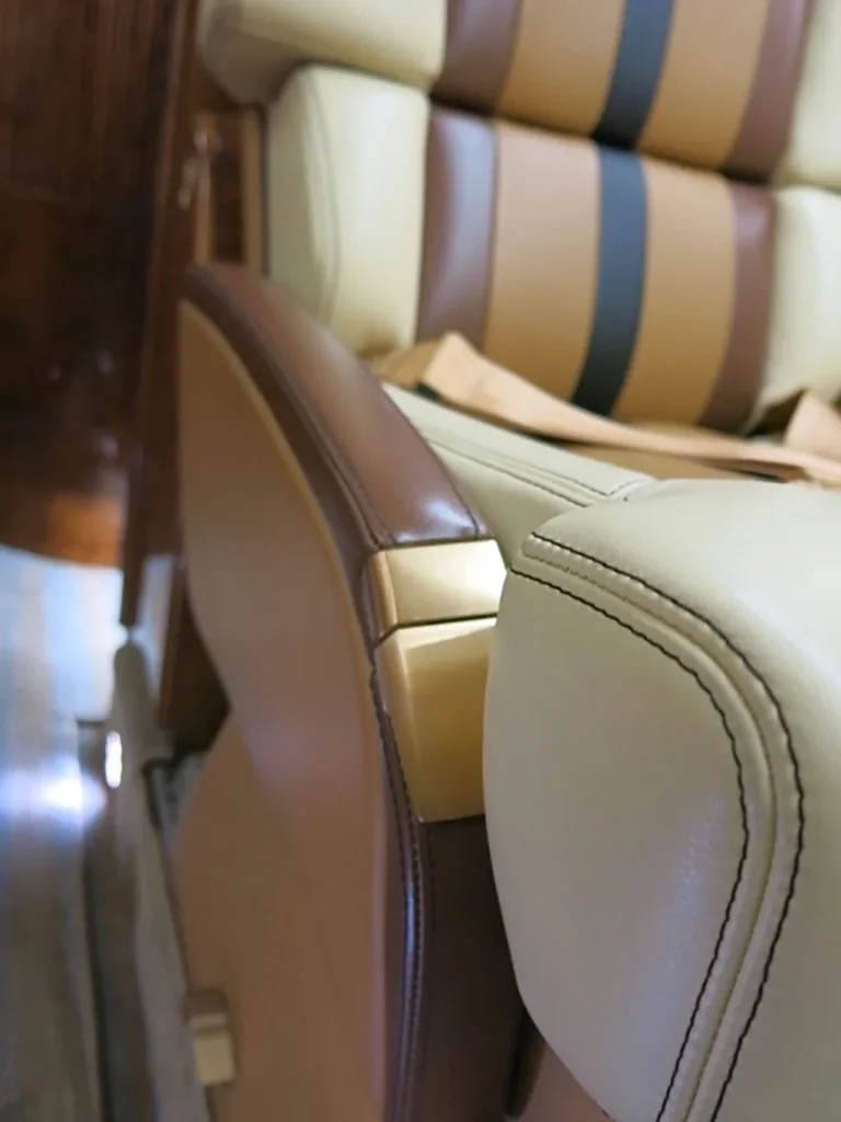 Passenger cabin view of the 1999 Bombardier Learjet 60